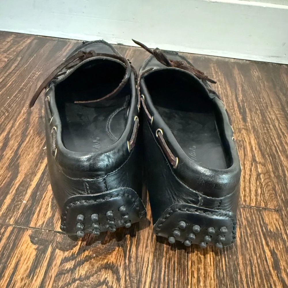 Cole Haan Mens Shoes Slip On Loafers Black Moccassins 9D
